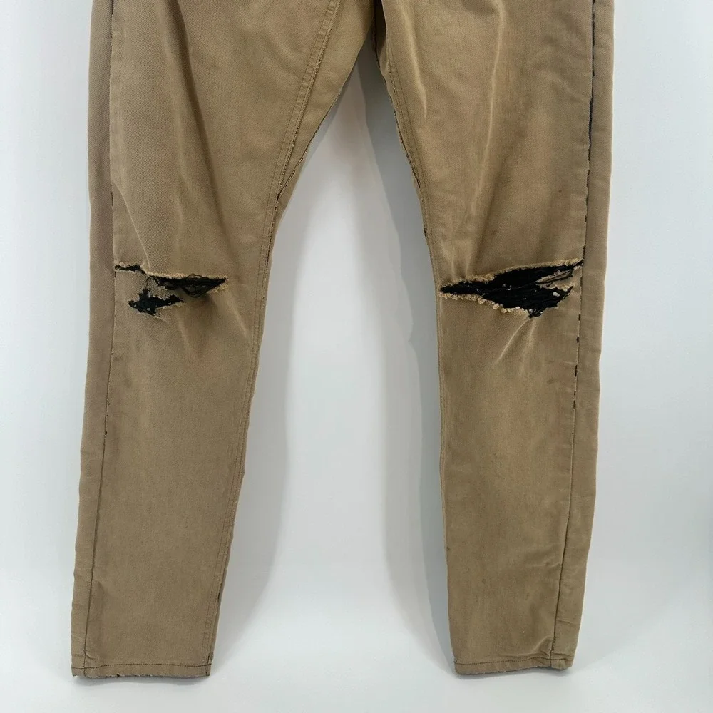 The North Face Jeans Mens 32 Beige Stretch Distressed 5-Pocket Comfort Outdoor‎
